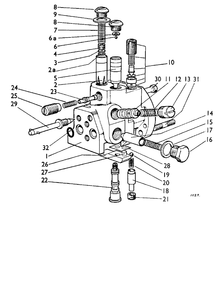 Схема запчастей Case IH 880B - (048) - CONTROL VALVE (07) - HYDRAULIC SYSTEM