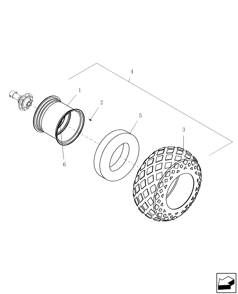 Схема запчастей Case IH ADX3260 - (D.50.B[01]) - REAR TIRES - SINGLES D - Travel