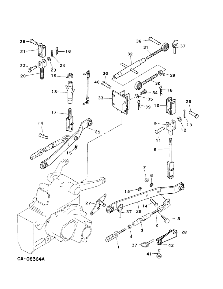 Схема запчастей Case IH 254 - (09-05) - FRAME, THREE POINT HITCH, 244 AND 254 (12) - FRAME
