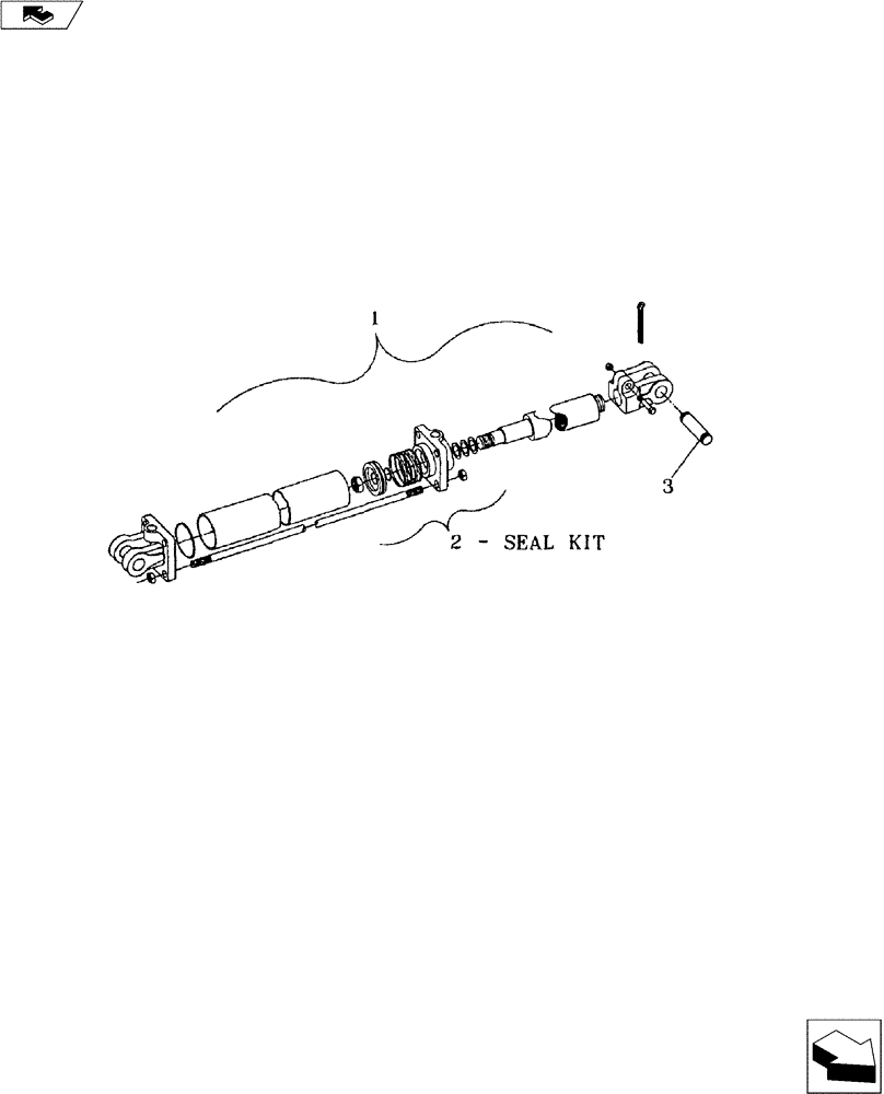 Схема запчастей Case IH P/T CRUMBLER - (35.100.02) - 3,000 PSI. HYDRAULIC CYLINDERS (35) - HYDRAULIC SYSTEMS