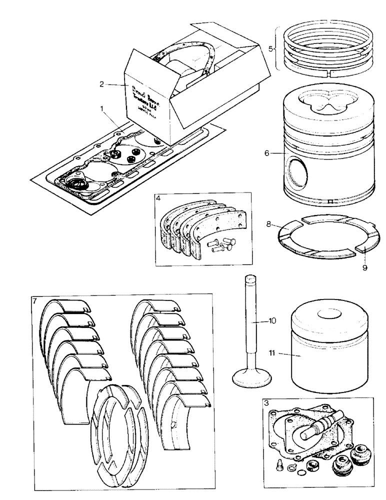 Схема запчастей Case IH 990 - (N04-1) - SERVICE PARTS, SERVICE PACKS AND PARTS Service Parts