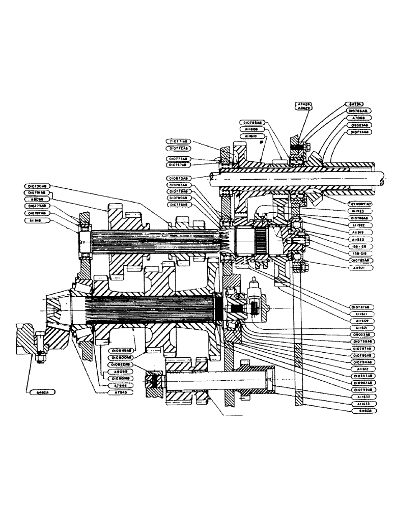 Схема запчастей Case IH 800 - (115) - TRANSMISSION ASSEMBLY, "700" SERIES (06) - POWER TRAIN