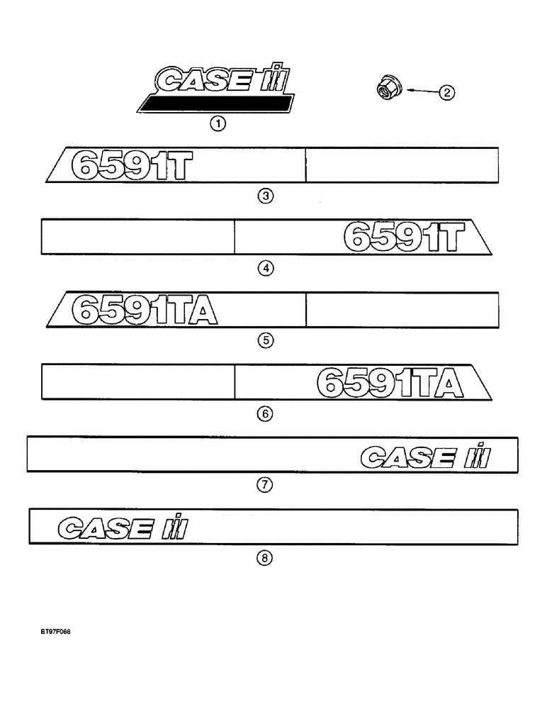 Схема запчастей Case IH 6591TA - (9-06) - DECALS 