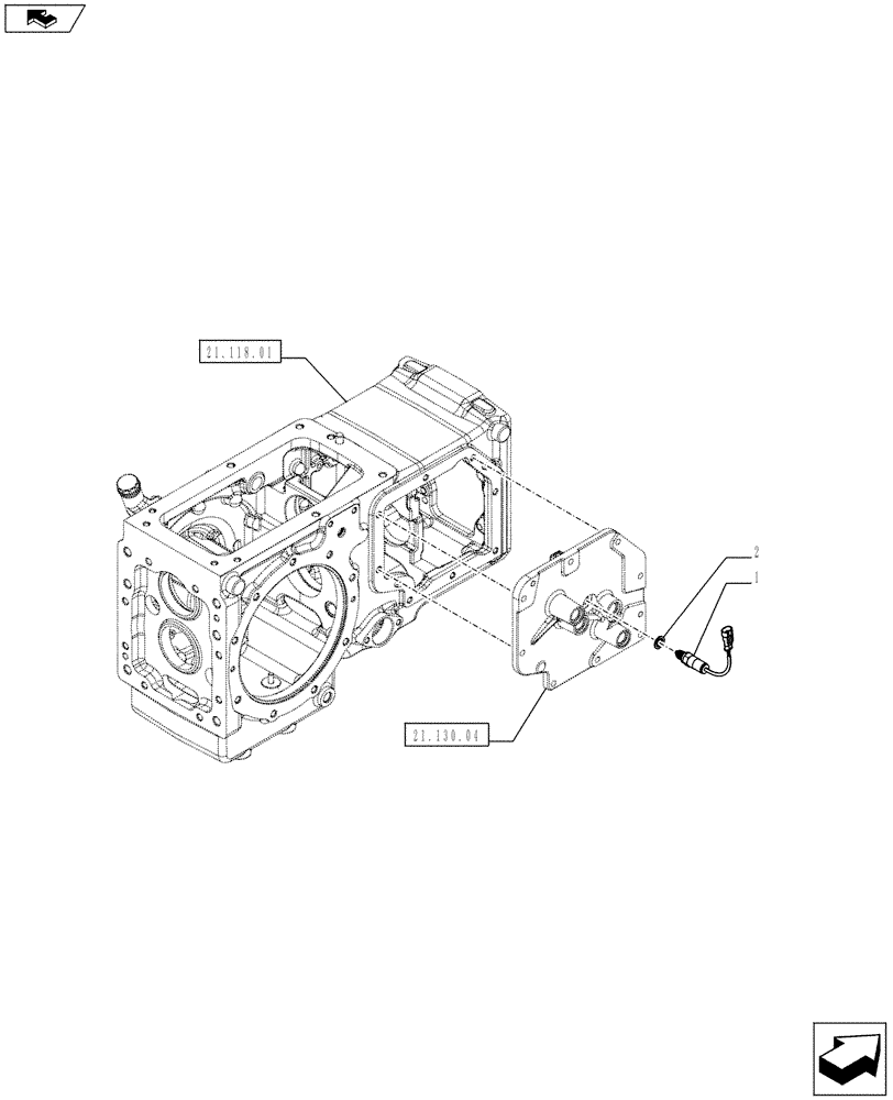 Схема запчастей Case IH FARMALL 75C - (55.408.0102) - PARK BRAKE SWITCH - NAR - W/CAB (55) - ELECTRICAL SYSTEMS