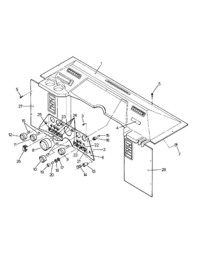Схема запчастей Case IH KS-360 - (01-15) - DASH & INSTRUMENTS (10) - CAB