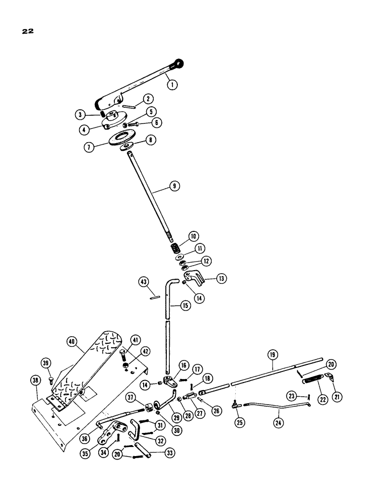 Схема запчастей Case IH 930-SERIES - (022) - THROTTLE CONTROL, DIESEL ENGINE (03) - FUEL SYSTEM
