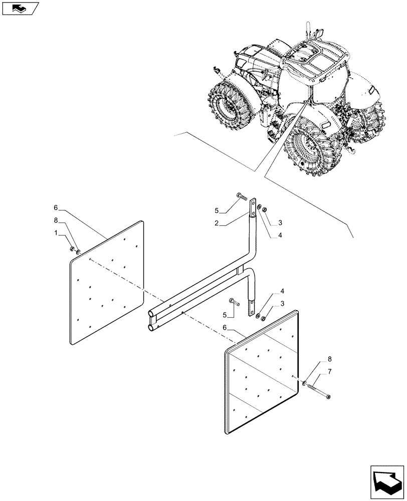 Схема запчастей Case IH PUMA 185 - (90.108.05) - WARNING PLATES (90) - PLATFORM, CAB, BODYWORK AND DECALS
