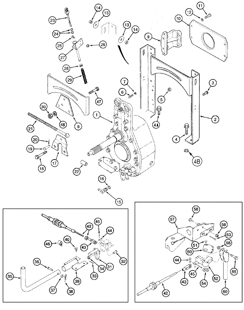 Схема запчастей Case IH 2388 - (09B-01[01]) - ROTOR DRIVE - MOUNTING - BSN JJC0273000 (14) - ROTOR, CONCANVES & SIEVE
