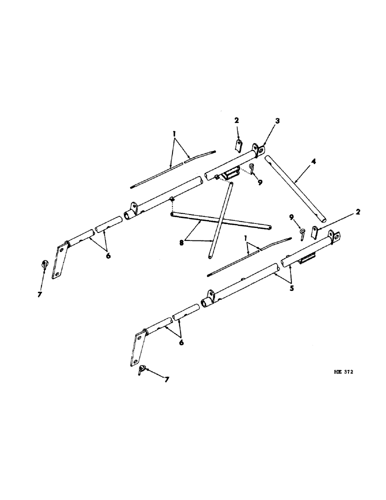 Схема запчастей Case IH 1150 - (O-8) - PUMP LIFT MECHANISM 