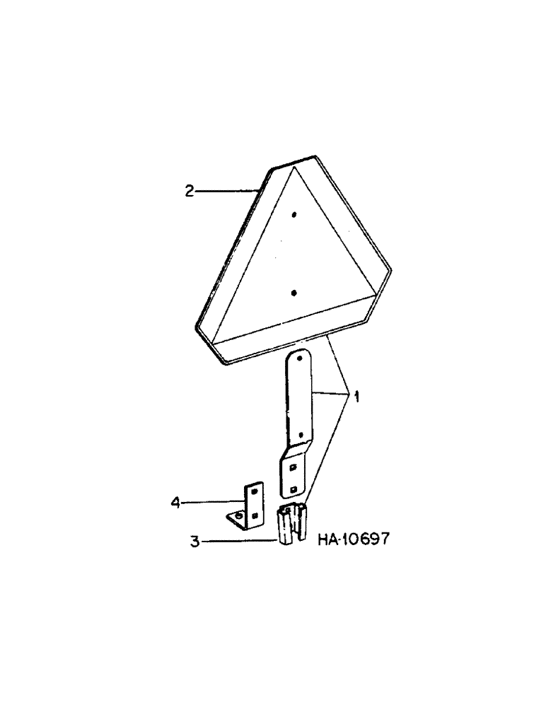 Схема запчастей Case IH 5000 - (G-04[A]) - 5000 VIBRA CHISEL, TRAIL BEHIND, SLOW MOVING VEHICLE EMBLEM 