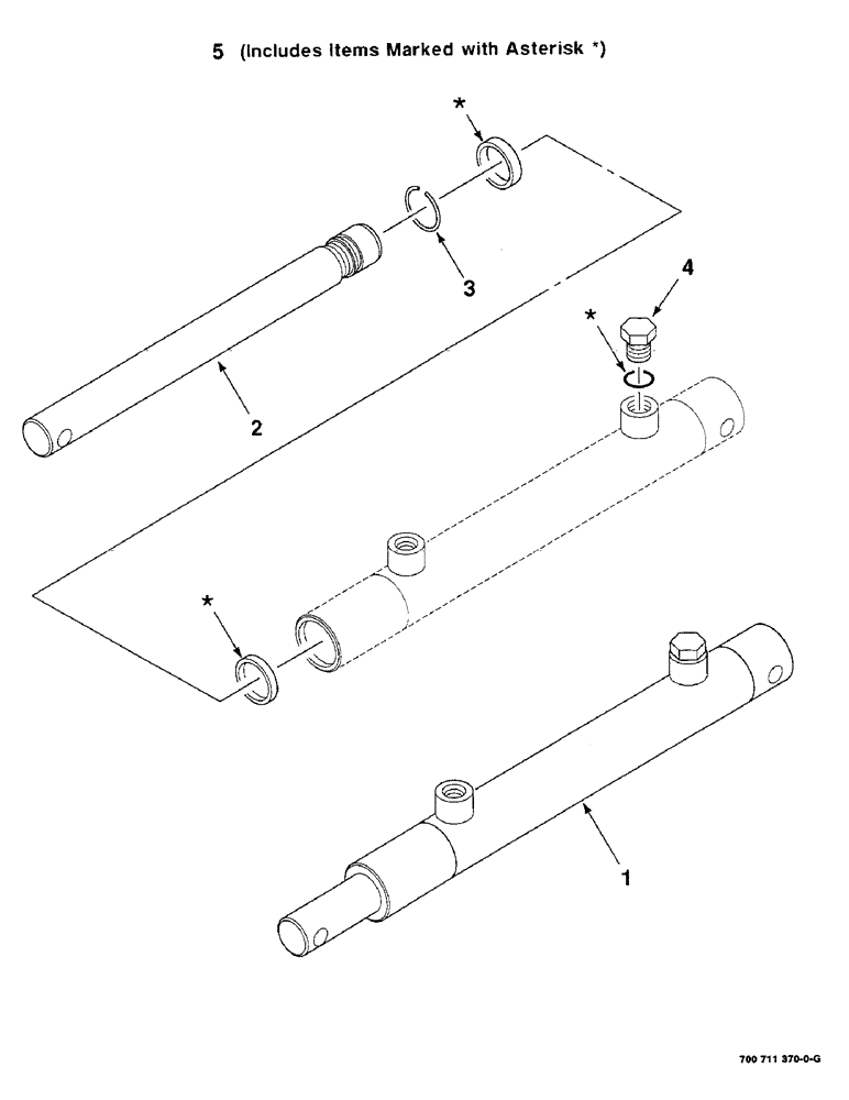 Схема запчастей Case IH 8220 - (8-18) - HYD. CYL. ASSY., REEL, SLAVE, 700711370 HYD. CYL. ASSY. COMPLETE, 1 INCH BORE X 9-3/8 INCH STROKE (35) - HYDRAULIC SYSTEMS
