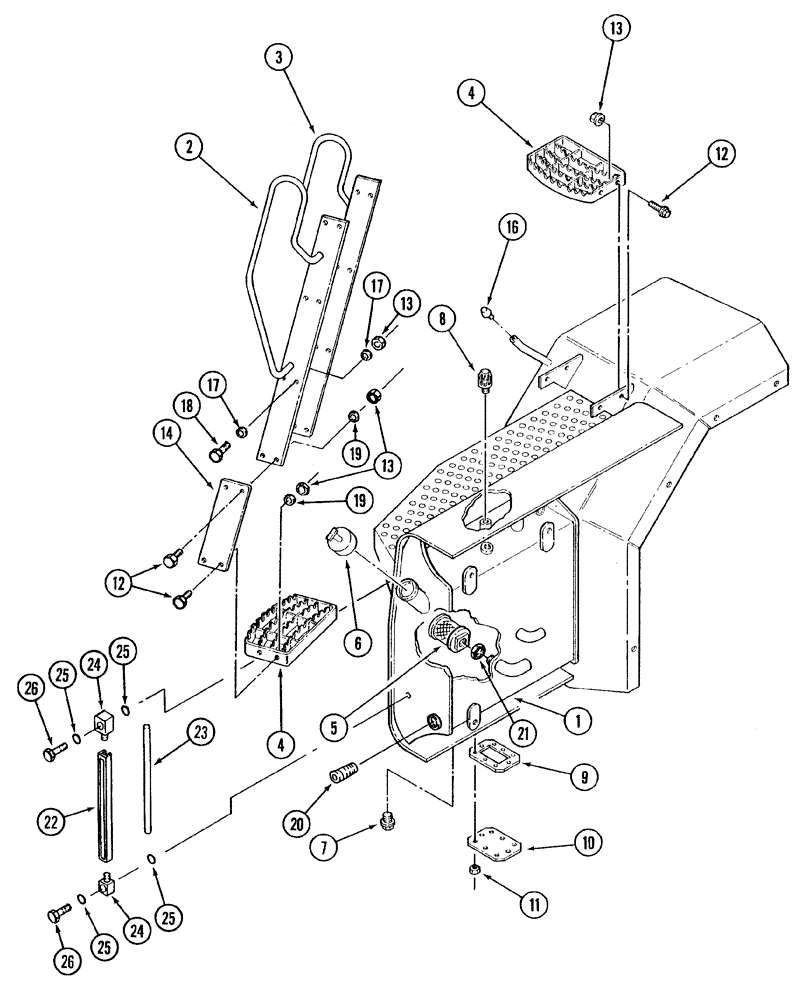 Схема запчастей Case IH STX425 - (08-11) - HYDRAULIC TANK, WHEEL TRACTOR (08) - HYDRAULICS