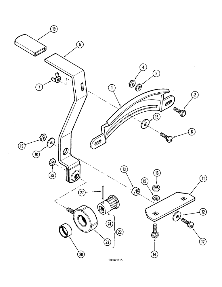 Схема запчастей Case IH 5400 - (9-024) - SEED FEED SHIFTER AND INDICATOR (GRAIN DRILLS BSN CKB0030000) (09) - CHASSIS