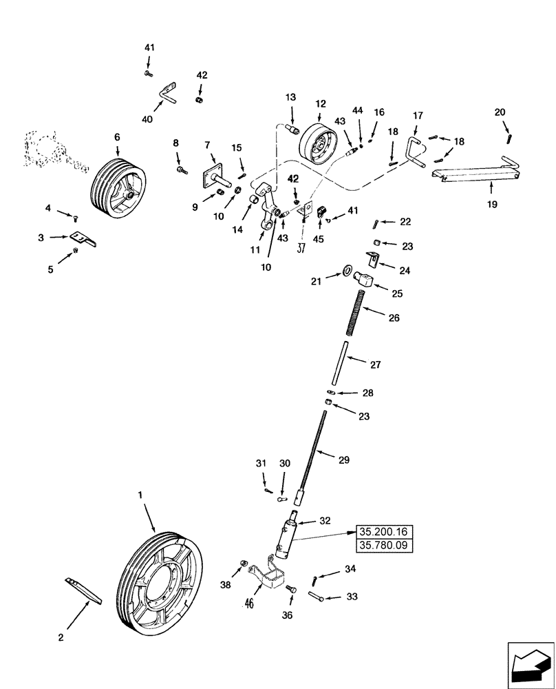 Схема запчастей Case IH 2588 - (60.120.05) - FEEDER - DRIVE (60) - PRODUCT FEEDING