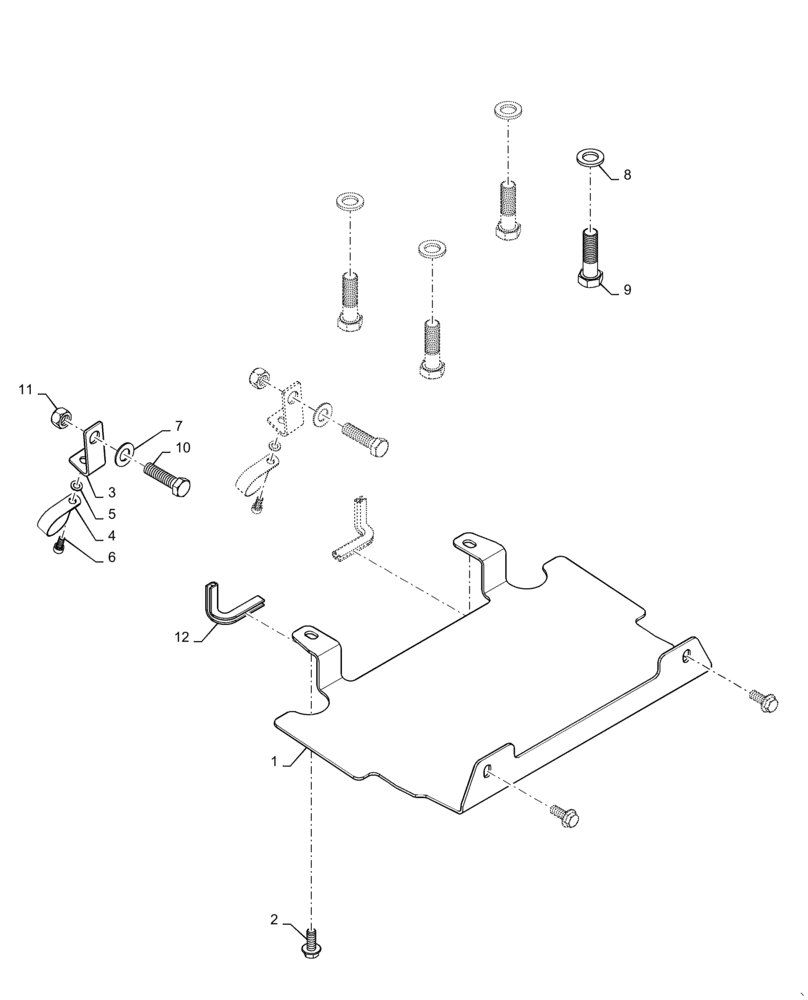 Схема запчастей Case IH MAGNUM 260 - (31.146.AL) - FPTO SHIELD, SUSPENDED AXLE (31) - IMPLEMENT POWER TAKE OFF