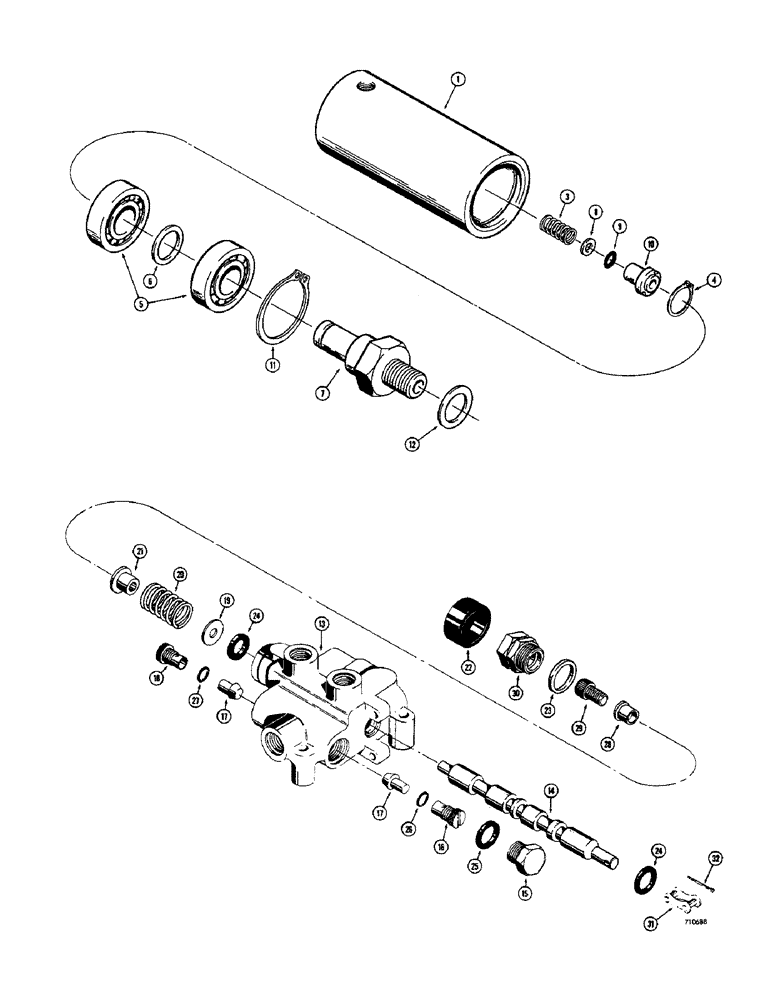 Схема запчастей Case IH 1700-SERIES - (170) - ROTARY COUPLING (35) - HYDRAULIC SYSTEMS