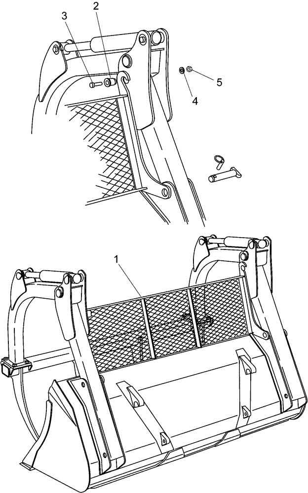 Схема запчастей Case IH L780 PRO - (82.300.AQ[22]) - VAR - 717509006 - BACK SCREEN (82) - FRONT LOADER & BUCKET