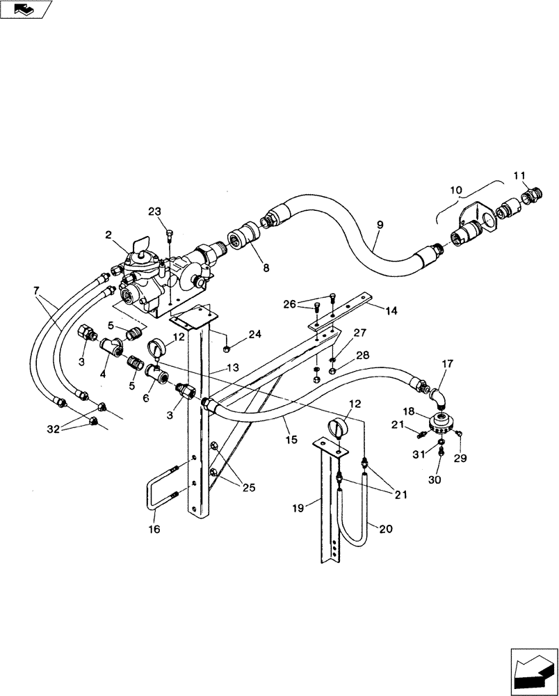 Схема запчастей Case IH 3200 - (35.106.01) - B-9500 METER MATIC REGULATOR (35) - HYDRAULIC SYSTEMS