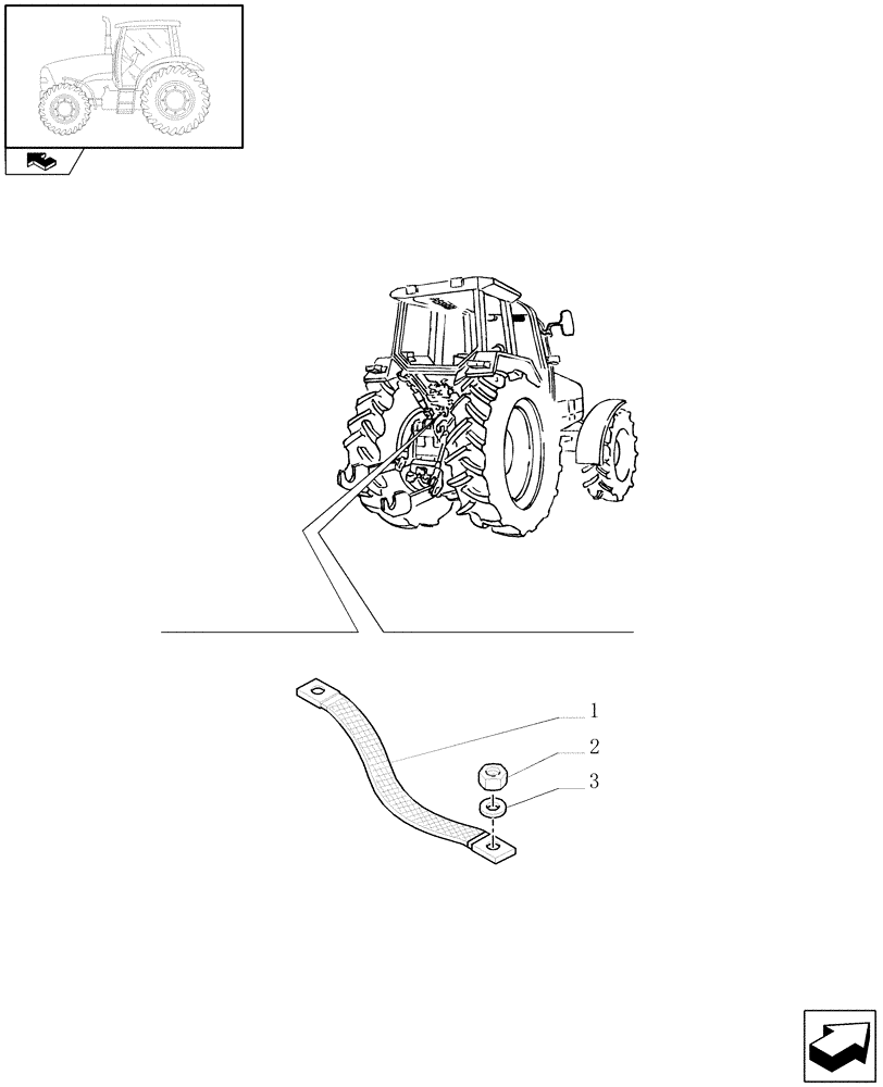 Схема запчастей Case IH PUMA 210 - (1.75.4[11]) - GROUND CABLE AND RELATED PARTS (06) - ELECTRICAL SYSTEMS