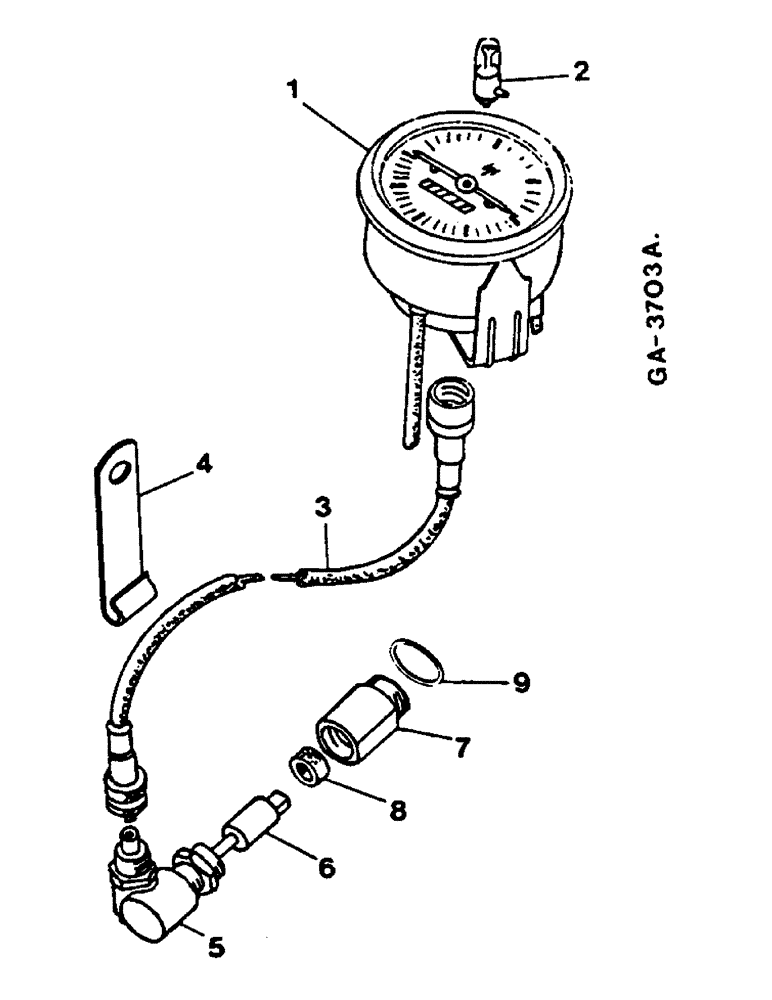 Схема запчастей Case IH 644 - (2J05) - TRACTORMETER Instruments
