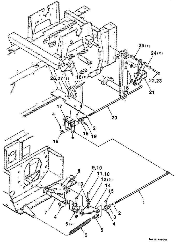 Схема запчастей Case IH 8555 - (05-12) - SAFETY STOP (13) - FEEDER