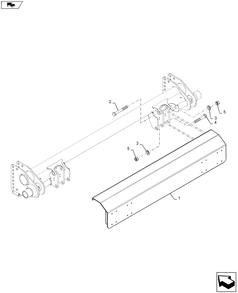 Схема запчастей Case IH RB565 - (27.500.AA[02]) - VAR - 726808 - AXLE BUMPER (27) - REAR AXLE SYSTEM