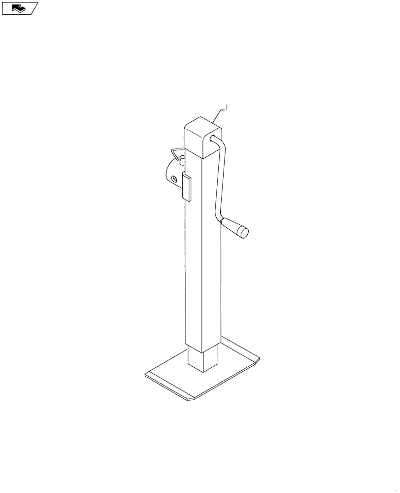 Схема запчастей Case IH RB565 - (39.110.AF) - JACK (39) - FRAMES AND BALLASTING