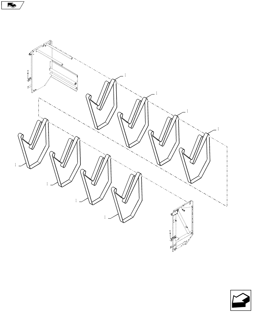 Схема запчастей Case IH RB565 - (62.140.AA[03]) - VAR - 726803 - ENDLESS BELTS (62) - PRESSING - BALE FORMATION