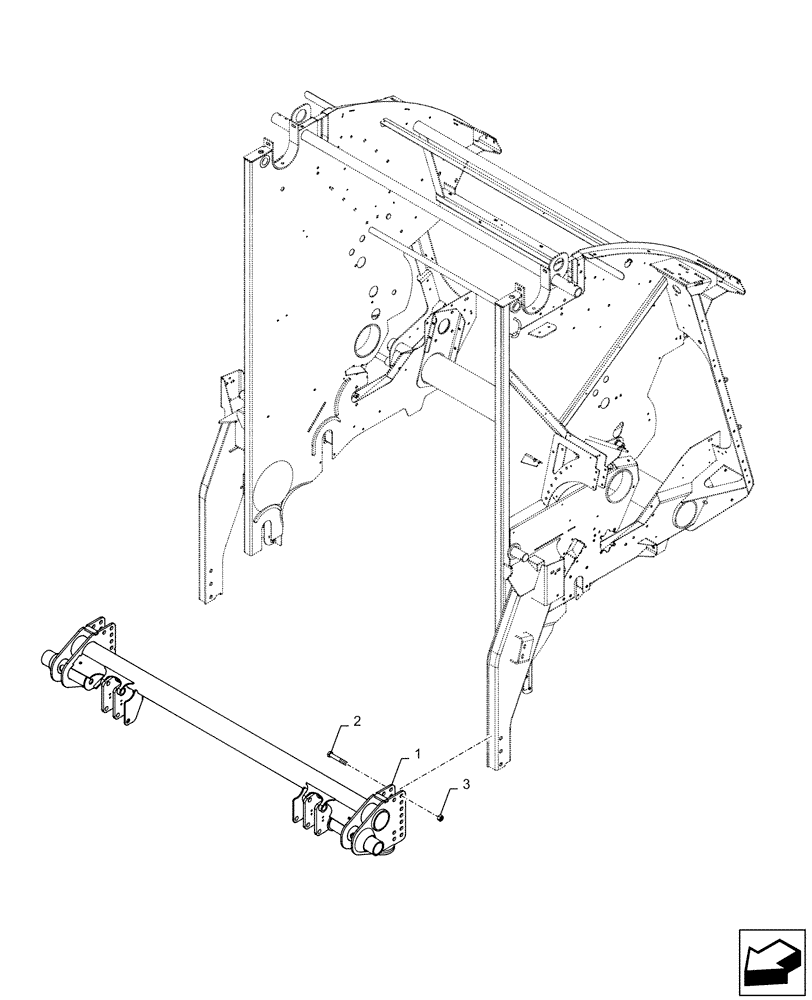 Схема запчастей Case IH RB565 - (27.500.AA[01]) - AXLE (27) - REAR AXLE SYSTEM