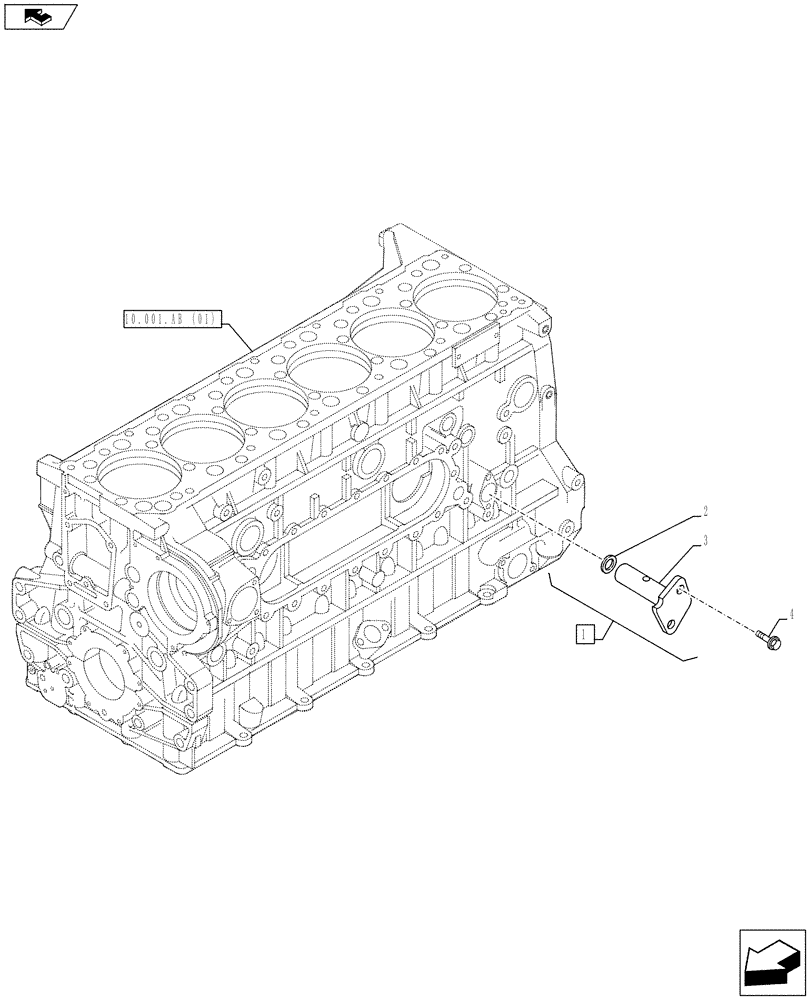 Схема запчастей Case IH F3BFE613E A003 - (10.304.AM) - PRESSURE CONTROL VALVE, OIL (10) - ENGINE