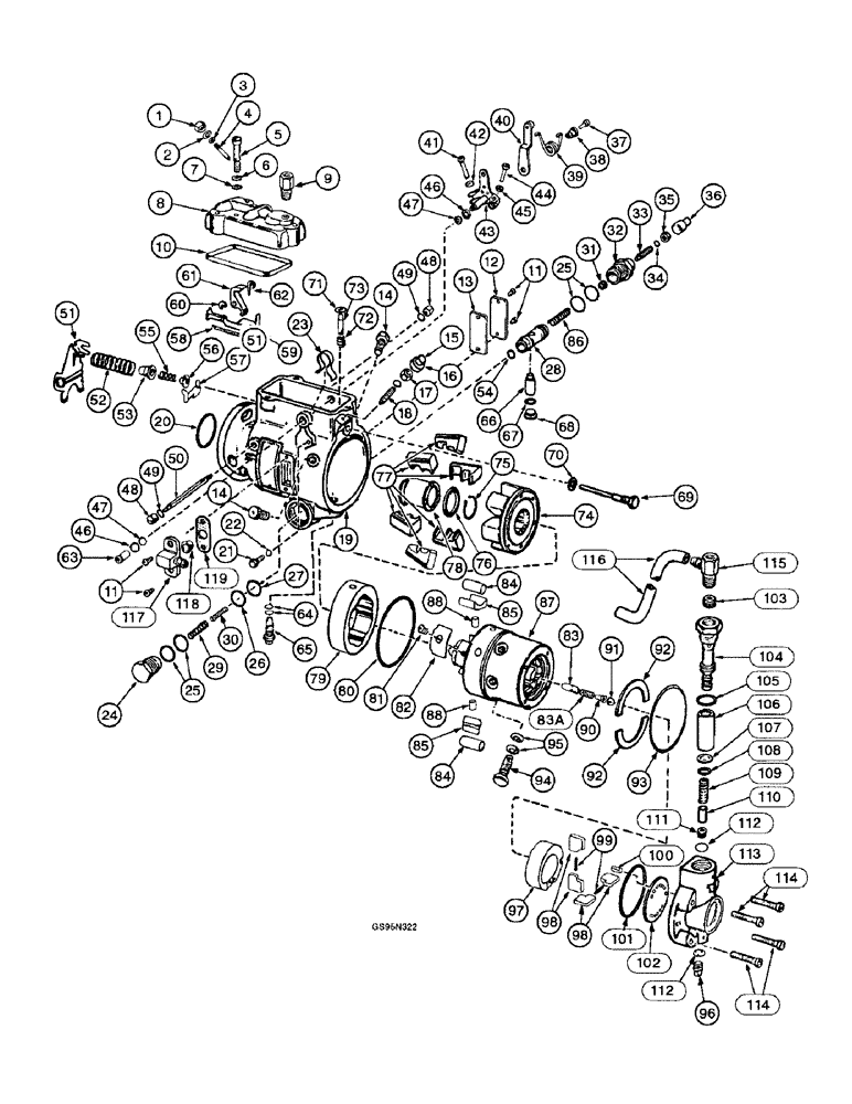 Схема запчастей Case IH DT-361 - (8-24) - FUEL INJECTION PUMP 