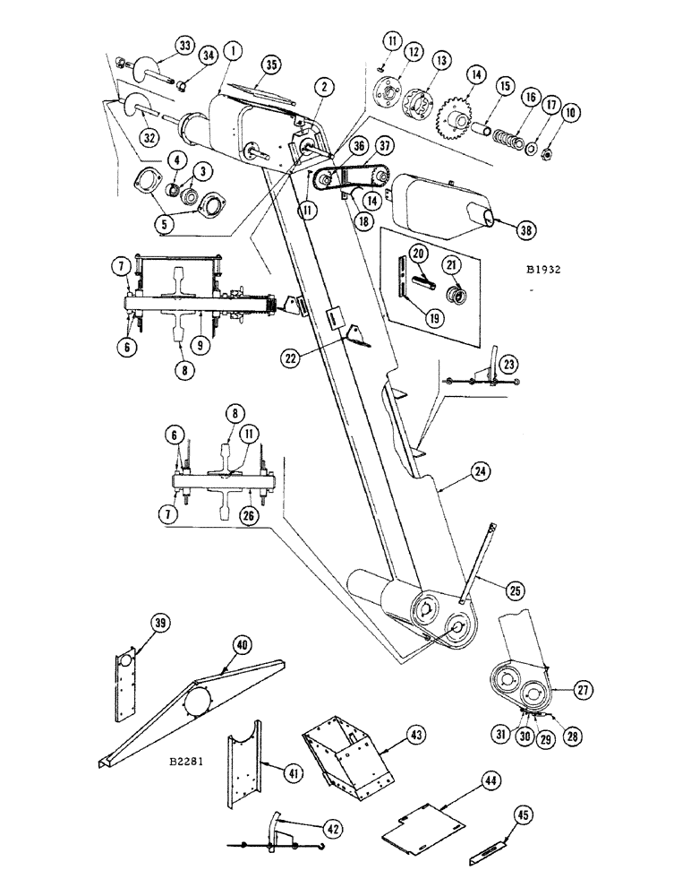 Схема запчастей Case IH 1010 - (354) - MODEL H-318 ENGINE, ROCKER ASSEMBLIES AND VALVES (10) - ENGINE