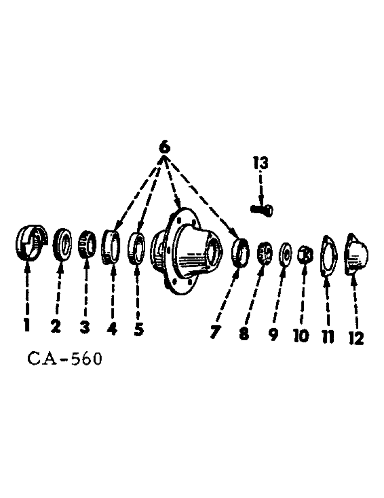 Схема запчастей Case IH 1566 - (14-04) - SUSPENSION, FRONT WHEEL HUB, BEARINGS AND CAP Suspension