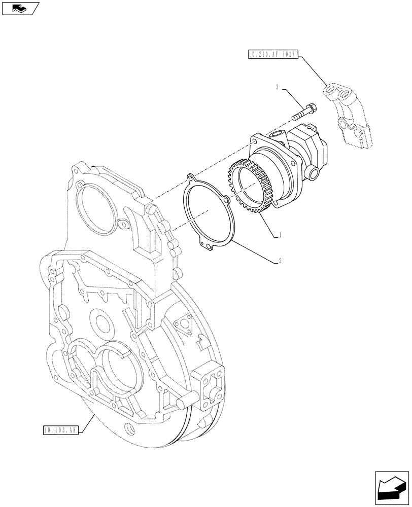 Схема запчастей Case IH F3BFE613E A003 - (10.218.AQ) - FUEL INJECTION PUMP (10) - ENGINE