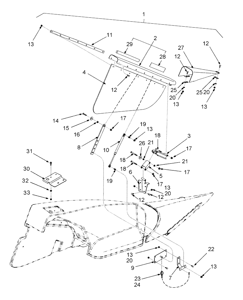 Схема запчастей Case IH 3206-70 - (20.18.05) - KIT, TALL CORN ATTACHMENT (88) - ACCESSORIES