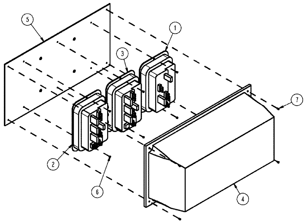 Схема запчастей Case IH SPX3310 - (12-007) - AIM COMMAND PACKAGE, PWM 1 - 6 SECTION (06) - ELECTRICAL