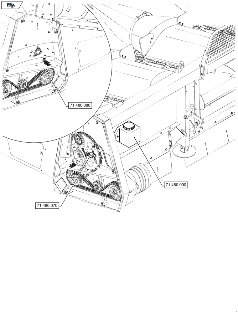Схема запчастей Case IH 2606XR - (71.000.00[02]) - SECTION INDEX - LUBRICATION SYSTEM (71) - LUBRICATION SYSTEM