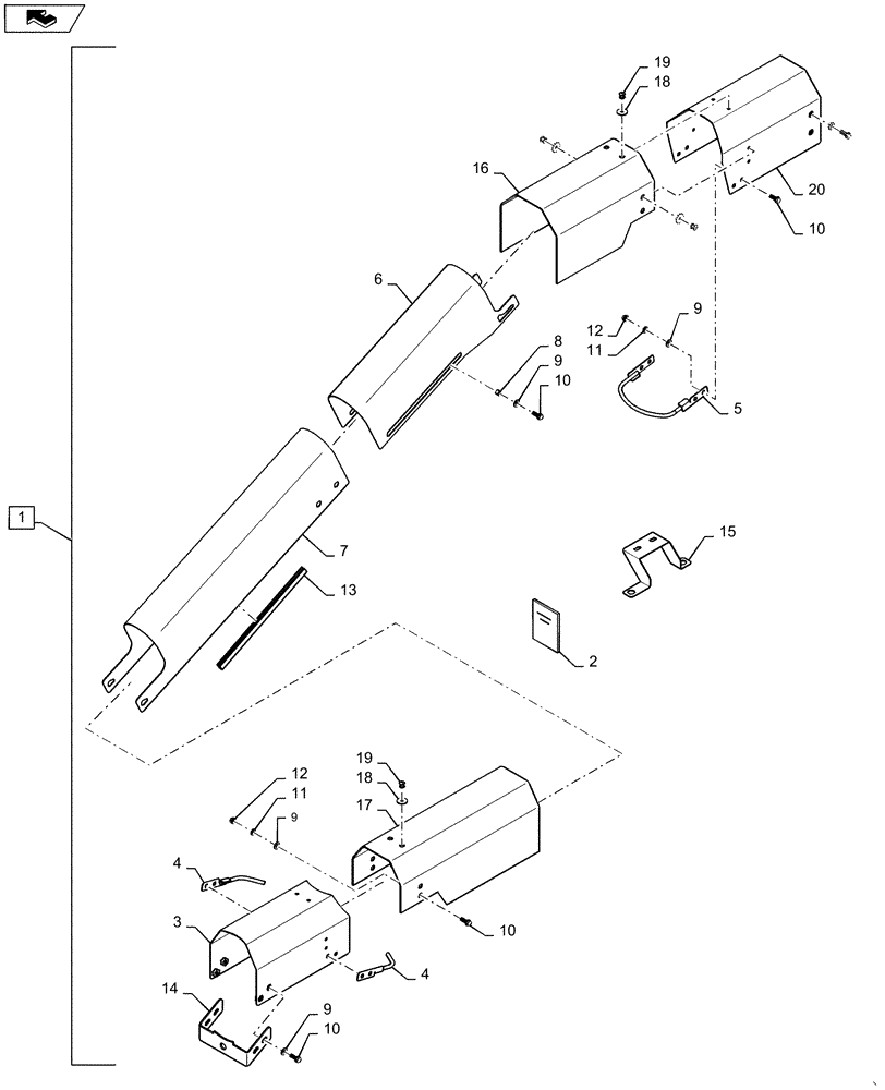 Схема запчастей Case IH CPX620 - (09A-51) - DIA KIT, DRUM DRIVE SHAFT COVER (13) - PICKING SYSTEM