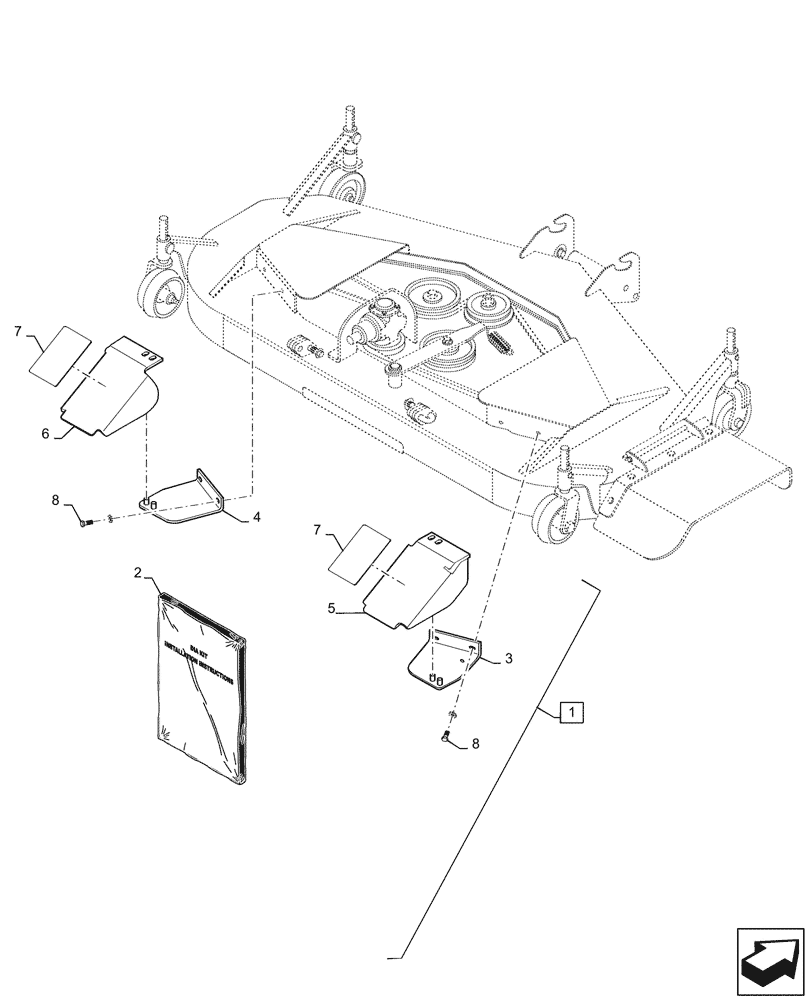 Схема запчастей Case IH MW172S - (88.100.58[02]) - DIA KIT, RAMP KIT CLASS 3, 72" (88) - ACCESSORIES