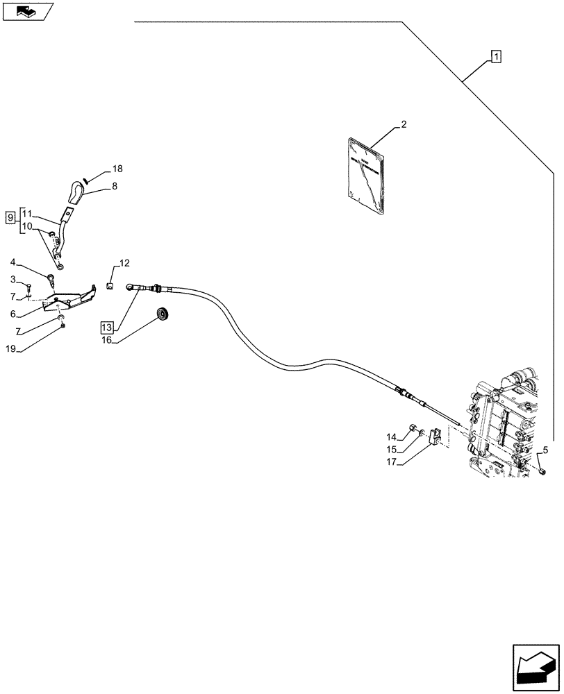 Схема запчастей Case IH FARMALL 105U - (88.035.AA[05]) - DIA KIT - 3RD REMOTE NOT CONFIGURABLE DETENT - 2 COUPLE DE LUXE (88) - ACCESSORIES