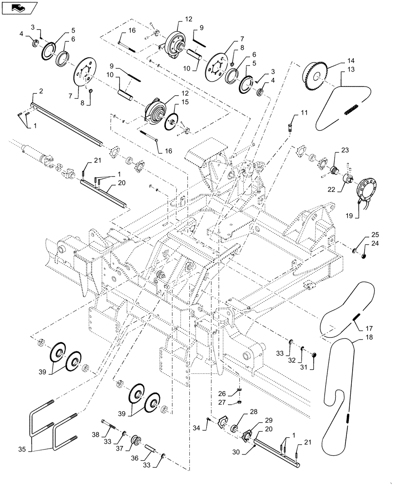 Схема запчастей Case IH 4025 - (35.000.AA[01]) - HYDRAULIC DRIVE (35) - HYDRAULIC SYSTEMS