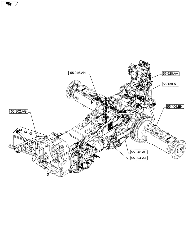 Схема запчастей Case IH FARMALL 105C - (55.000.00[02]) - SECTION INDEX - ELECTRICAL SYSTEMS (55) - ELECTRICAL SYSTEMS