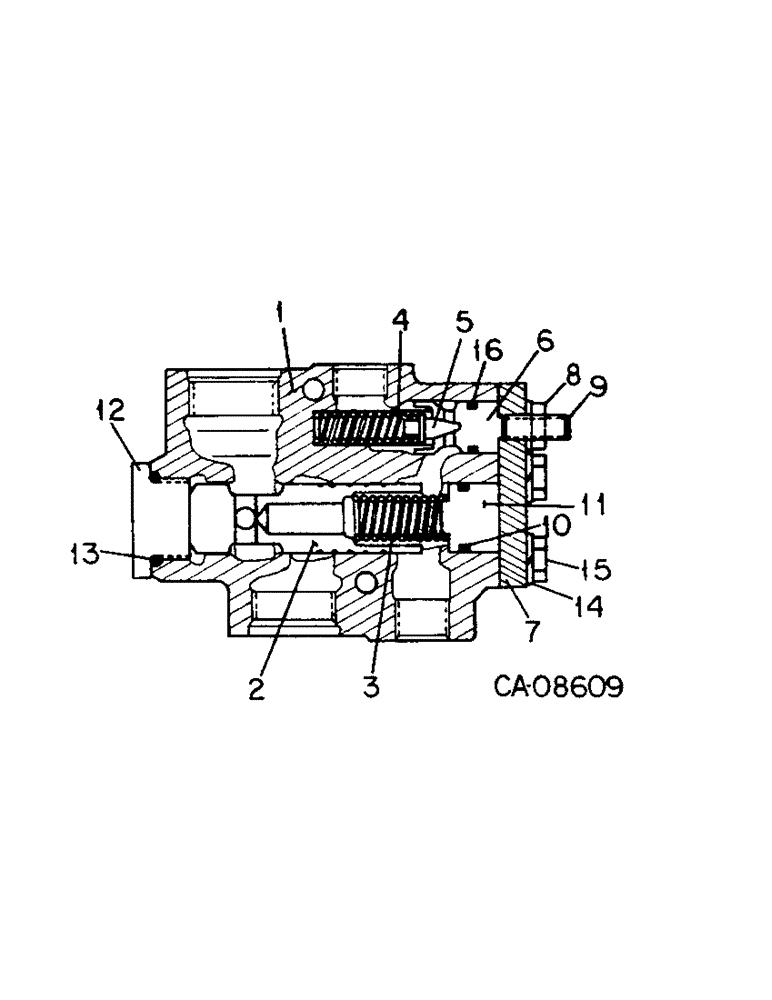 Схема запчастей Case IH 254 - (10-08) - HYDRAULICS, FLOW DIVIDER VALVE (07) - HYDRAULICS
