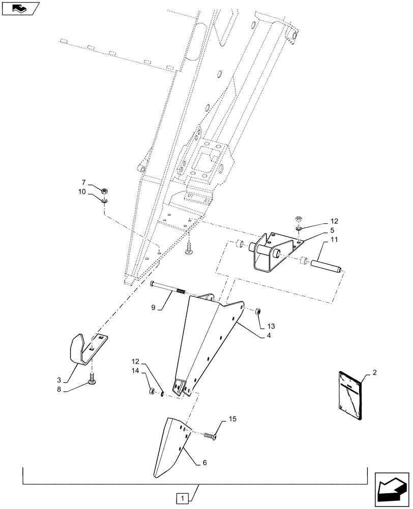 Схема запчастей Case IH 2020 - (88.058.01) - DIA KIT, MEDIUM DIVIDER BUNDLE (88) - ACCESSORIES