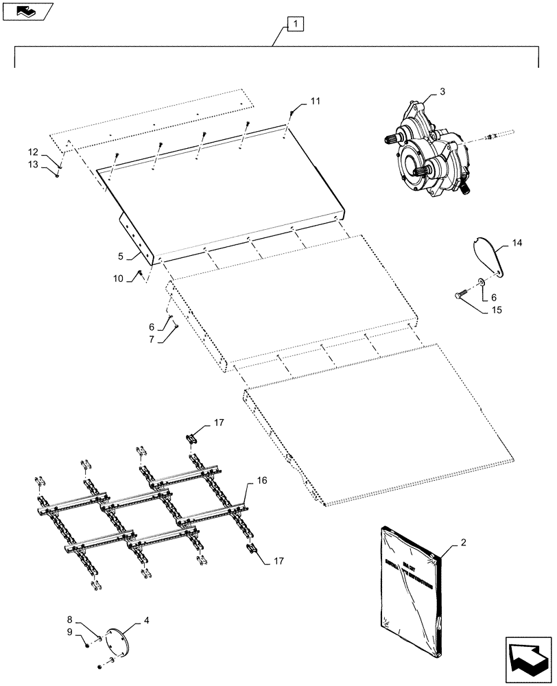 Схема запчастей Case IH 9120 - (88.060.06) - DIA KIT, FEEDER, CONVERT TO NRT (88) - ACCESSORIES