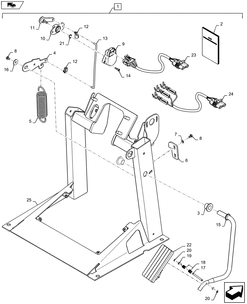 Схема запчастей Case IH STX380 - (88.090.01) - DIA KIT, DECELERATOR - 2006 RETRO (88) - ACCESSORIES