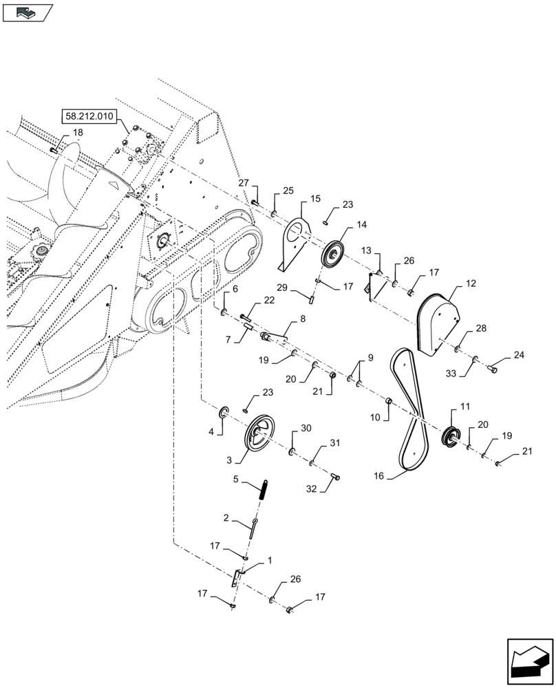 Схема запчастей Case IH 2612XR - (58.212.020) - SIDE DIVIDERS - C585 (58) - ATTACHMENTS/HEADERS