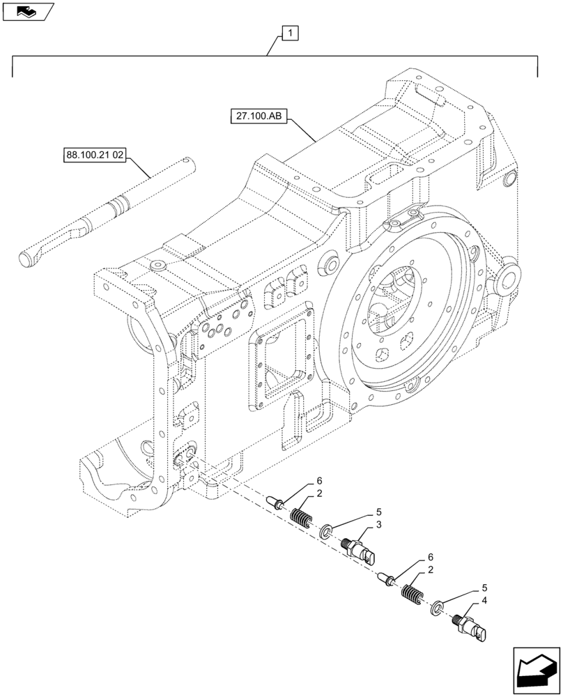 Схема запчастей Case IH MAXXUM 140 - (88.100.21[03]) - DIA KIT - CREEPER FOR TRANSMISSION 16X16 - TEMPERATURE SWITCH (88) - ACCESSORIES