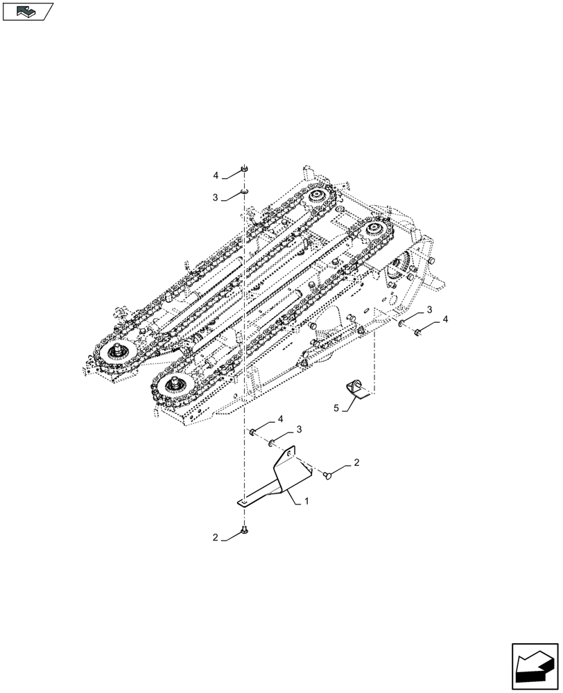 Схема запчастей Case IH 2608XF - (58.230.030) - FRAME PROTECTION - D600 (58) - ATTACHMENTS/HEADERS