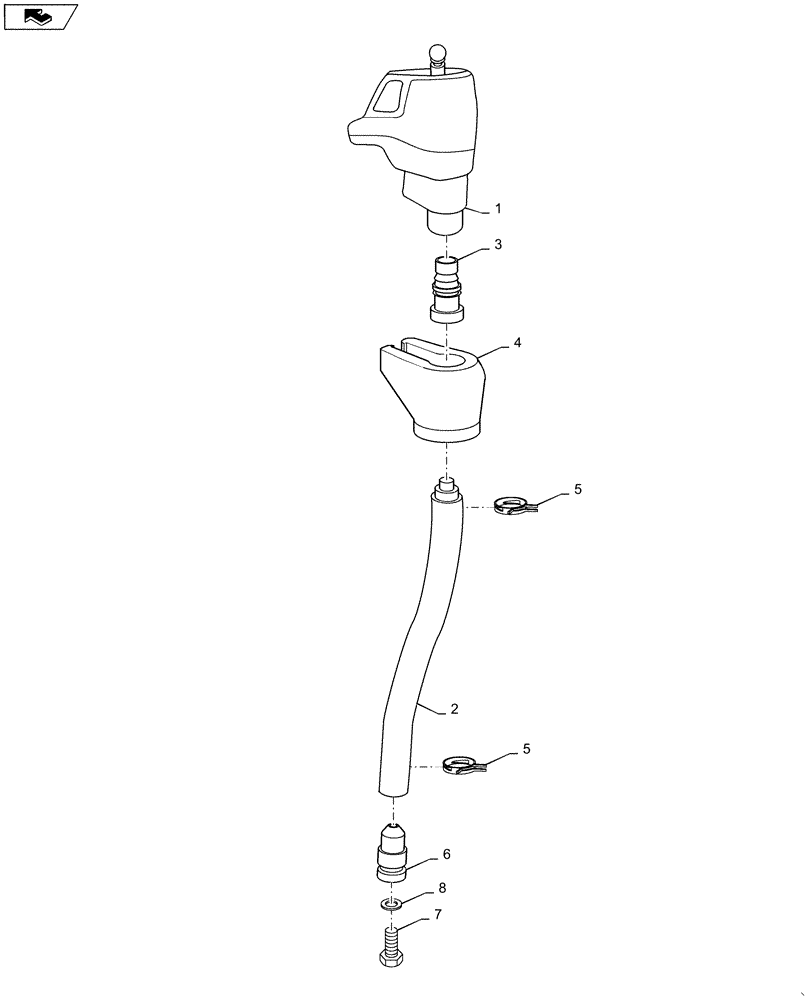Схема запчастей Case IH L765 - (35.600.AQ[03]) - VAR - 713633006, 713633016 - 2 FUNCTION HYDRAULIC VALVE KIT - JOYSTICK FOR MAXXUM 110, 115, 120, 125, 130, 140 W/ CCLS (35) - HYDRAULIC SYSTEMS